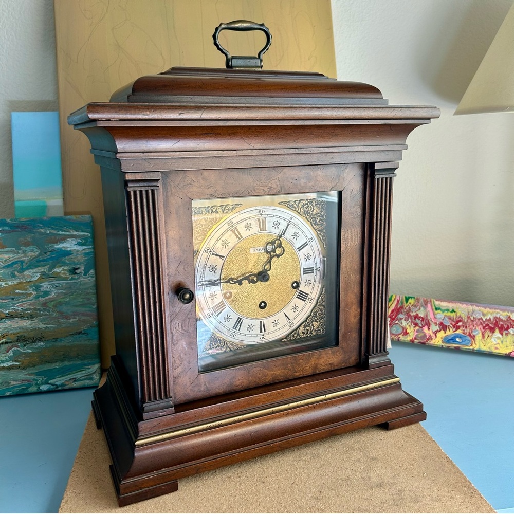 Barwick Howard Miller Clock triple chime key wind vintage circa 1976